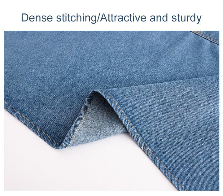 Stylová denimová zástěra s nastavitelnými ramínky