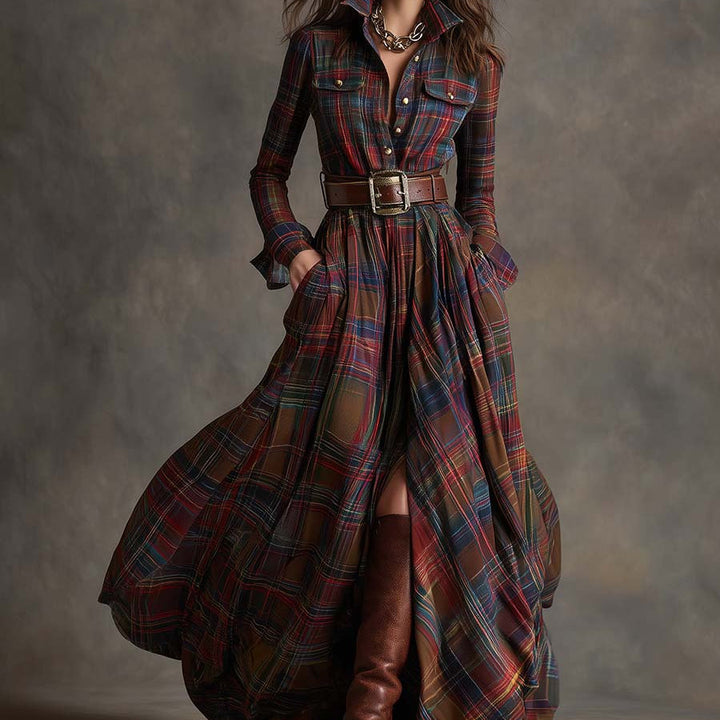 HANNA | Dlouhé retro šaty