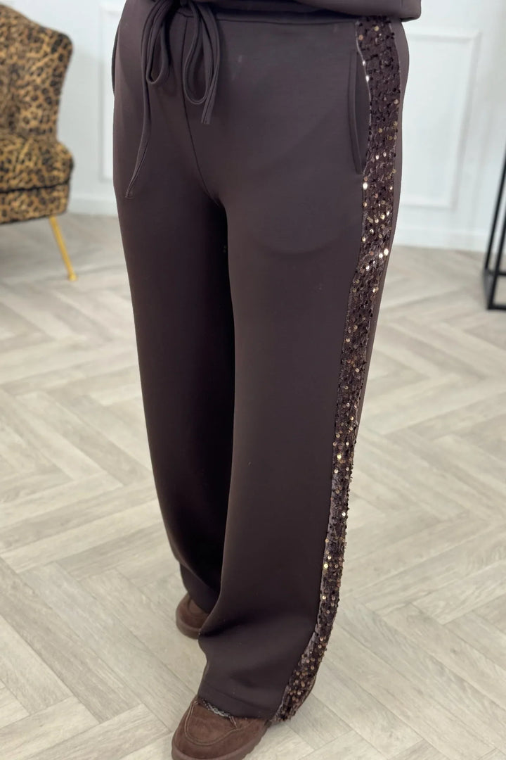 dámská sada s třpytivými rukávy