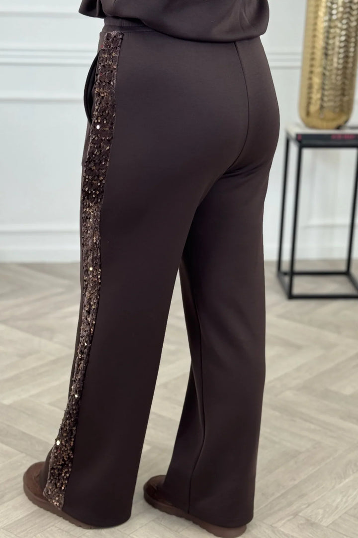 dámská sada s třpytivými rukávy