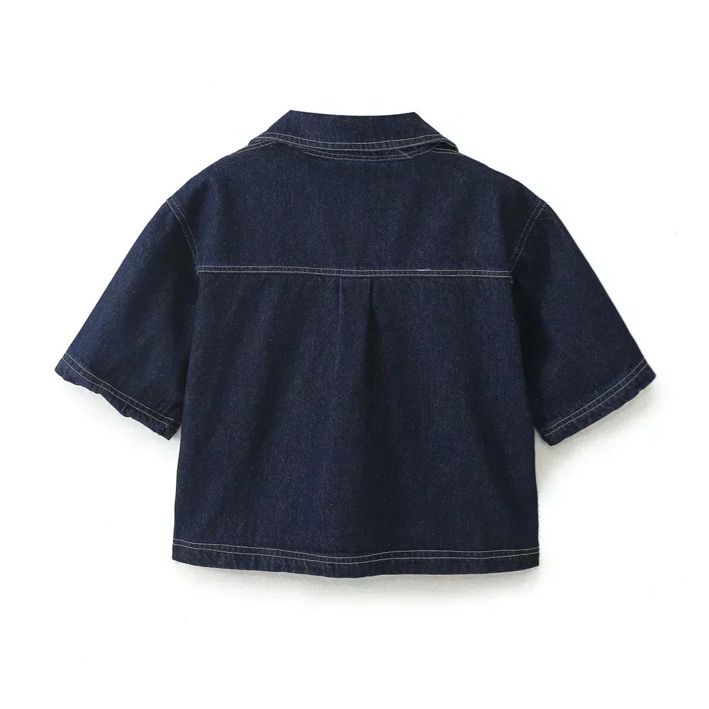 Miranda | Džínové souprava s výstřihem do V