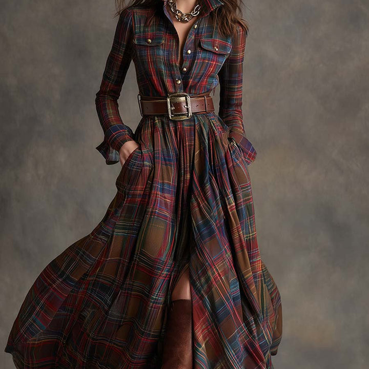 HANNA | Dlouhé retro šaty