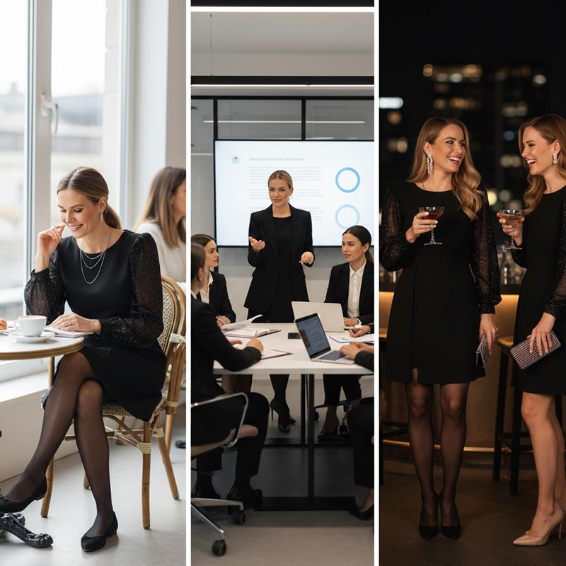 stylové šaty s flitry pro ženy